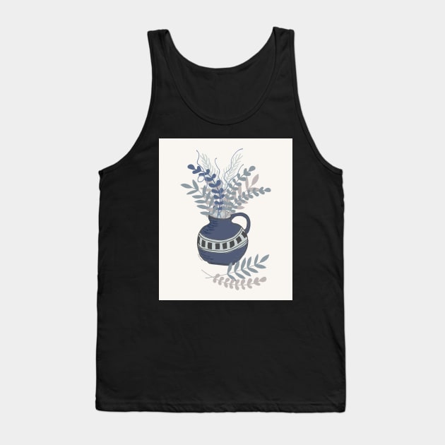 Still Life in Blue Vase Tank Top by FrancesPoff